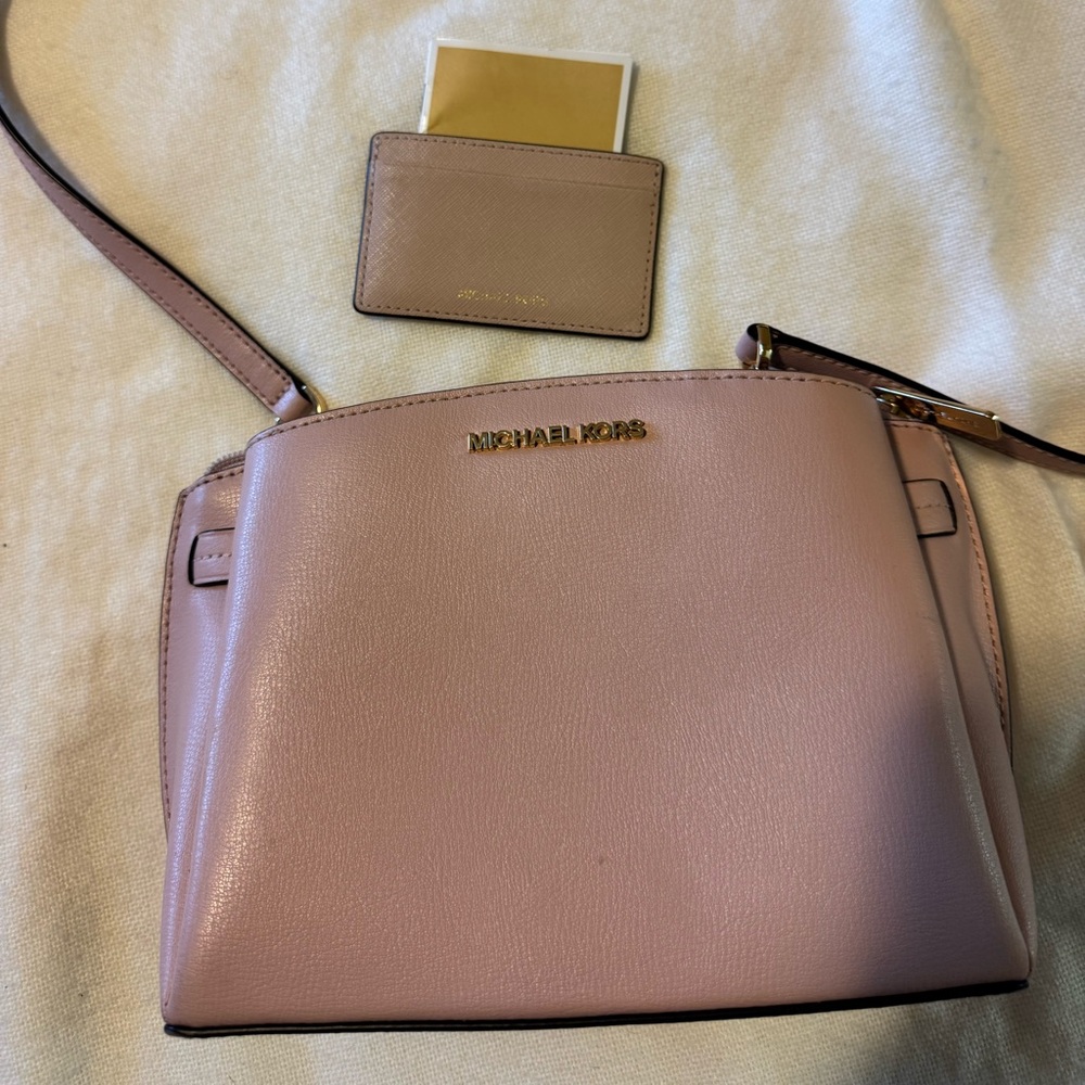 Michael Kors Leather Saffiano Crossbody Bag
